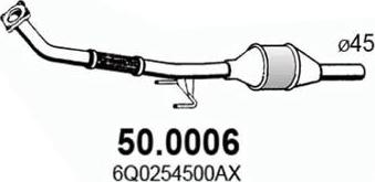 ASSO 50.0006 - Каталізатор autozip.com.ua