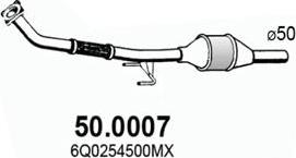 ASSO 50.0007 - Каталізатор autozip.com.ua