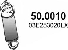 ASSO 50.0010 - Каталізатор autozip.com.ua
