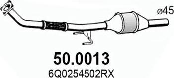 ASSO 50.0013 - Каталізатор autozip.com.ua