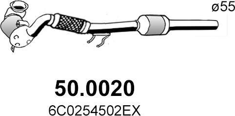 ASSO 50.0020 - Каталізатор autozip.com.ua