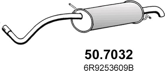 ASSO 50.7032 - Глушник вихлопних газів кінцевий autozip.com.ua