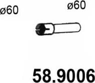 ASSO 58.9006 - Труба вихлопного газу autozip.com.ua