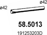 ASSO 58.5013 - Труба вихлопного газу autozip.com.ua