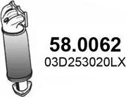 ASSO 58.0062 - Каталізатор autozip.com.ua