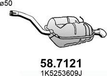 ASSO 58.7121 - Глушник вихлопних газів кінцевий autozip.com.ua