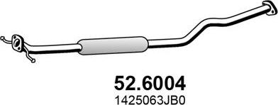 ASSO 52.6004 - Середній глушник вихлопних газів autozip.com.ua