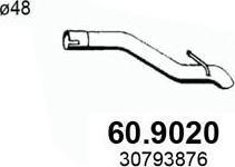 ASSO 60.9020 - Труба вихлопного газу autozip.com.ua