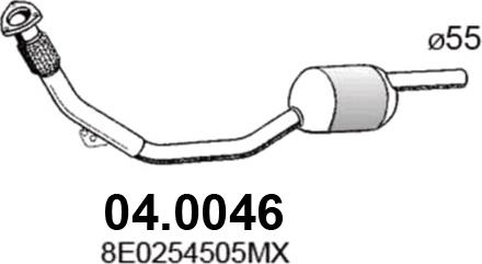 ASSO 04.0046 - Каталізатор autozip.com.ua