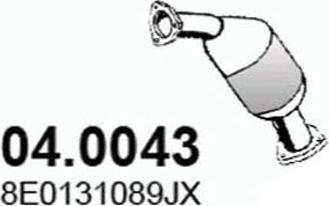 ASSO 04.0043 - Каталізатор autozip.com.ua