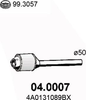 ASSO 04.0007 - Каталізатор autozip.com.ua