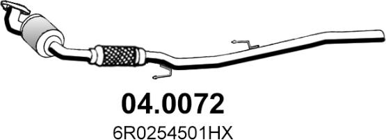 ASSO 04.0072 - Каталізатор autozip.com.ua
