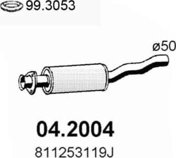 ASSO 04.2004 - Предглушітель вихлопних газів autozip.com.ua