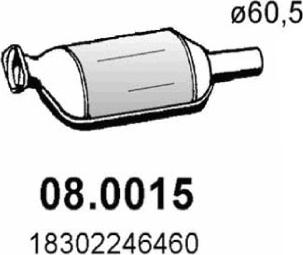 ASSO 08.0015 - Каталізатор autozip.com.ua