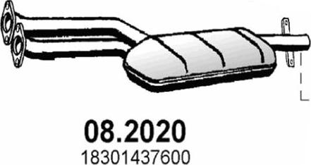 ASSO 08.2020 - Предглушітель вихлопних газів autozip.com.ua