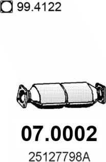 ASSO 07.0002 - Каталізатор autozip.com.ua
