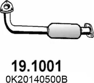 ASSO 19.1001 - Труба вихлопного газу autozip.com.ua