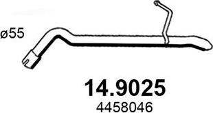 ASSO 14.9025 - Труба вихлопного газу autozip.com.ua