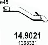 ASSO 14.9021 - Труба вихлопного газу autozip.com.ua