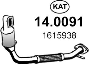ASSO 14.0091 - Каталізатор autozip.com.ua