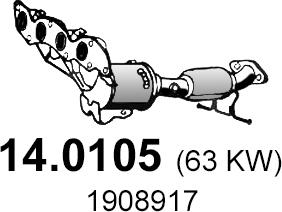 ASSO 14.0105 - Каталізатор autozip.com.ua