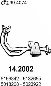 ASSO 14.2002 - Предглушітель вихлопних газів autozip.com.ua