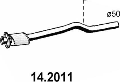 ASSO 14.2011 - Предглушітель вихлопних газів autozip.com.ua