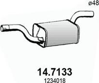 ASSO 14.7133 - Глушник вихлопних газів кінцевий autozip.com.ua