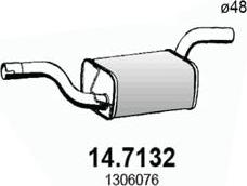 ASSO 14.7132 - Глушник вихлопних газів кінцевий autozip.com.ua