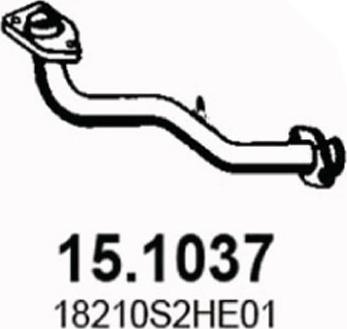 ASSO 15.1037 - Труба вихлопного газу autozip.com.ua