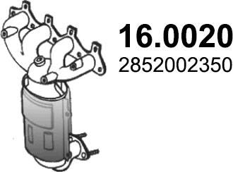 ASSO 16.0020 - Каталізатор autozip.com.ua