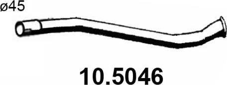 ASSO 10.5046 - Труба вихлопного газу autozip.com.ua