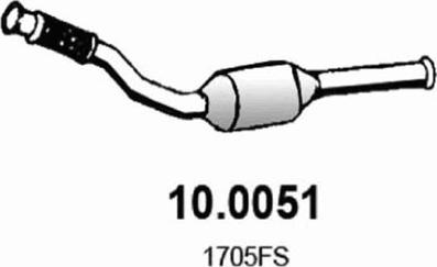 ASSO 10.0051 - Каталізатор autozip.com.ua