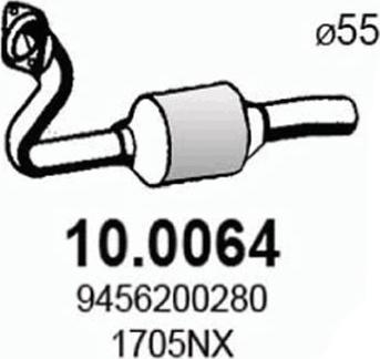 ASSO 10.0064 - Каталізатор autozip.com.ua