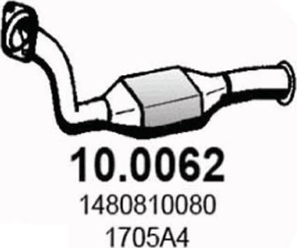 ASSO 10.0062 - Каталізатор autozip.com.ua