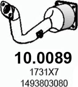 ASSO 10.0089 - Каталізатор autozip.com.ua