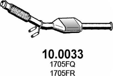 ASSO 10.0033 - Каталізатор autozip.com.ua