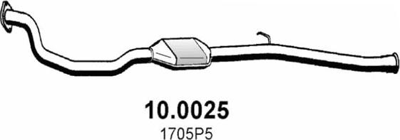 ASSO 10.0025 - Каталізатор autozip.com.ua