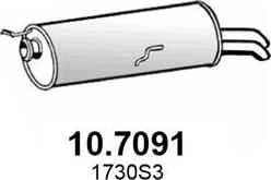 ASSO 10.7091 - Глушник вихлопних газів кінцевий autozip.com.ua