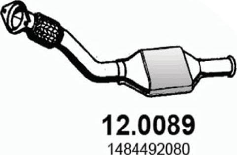 ASSO 12.0089 - Каталізатор autozip.com.ua