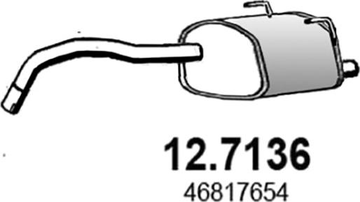 ASSO 12.7136 - Глушник вихлопних газів кінцевий autozip.com.ua