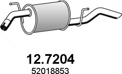 ASSO 12.7204 - Глушник вихлопних газів кінцевий autozip.com.ua