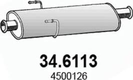ASSO 34.6113 - Середній глушник вихлопних газів autozip.com.ua