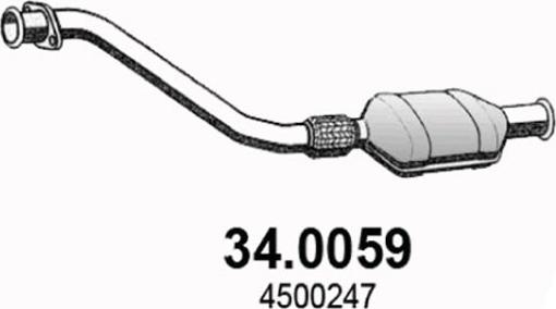 ASSO 34.0059 - Каталізатор autozip.com.ua