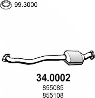 ASSO 34.0002 - Каталізатор autozip.com.ua