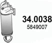 ASSO 34.0038 - Каталізатор autozip.com.ua