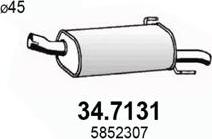 ASSO 34.7131 - Глушник вихлопних газів кінцевий autozip.com.ua