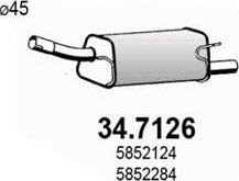 ASSO 34.7126 - Глушник вихлопних газів кінцевий autozip.com.ua