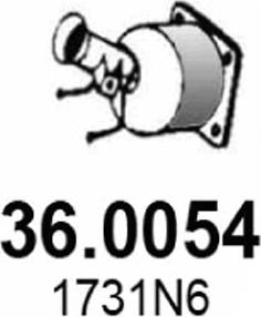 ASSO 36.0054 - Каталізатор autozip.com.ua