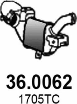 ASSO 36.0062 - Каталізатор autozip.com.ua